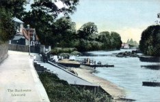 Isleworth Ferry at Railshead,ferry,river view